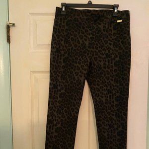 Calvin Klein Pull on Pants, Animal Print, Sz Med